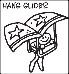 j01101 elastic hang glider