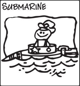 j01124 elastic submarine