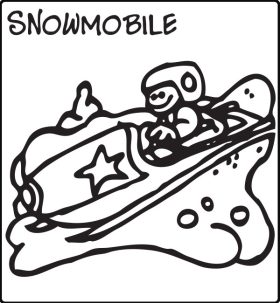 j01134 elastic snowmobile